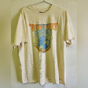 LivyLu The Who North American Tour Off White Distressed T-Shirt Sz.XL *NWT*